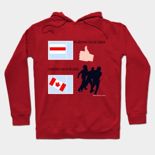 Canada and Belarus Hoodie